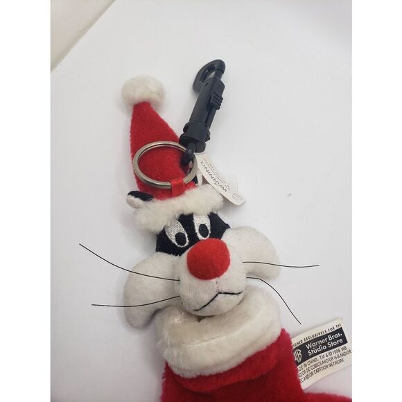VINTAGE Sylvester the cat Christmas keychain - Picture 5 of 5